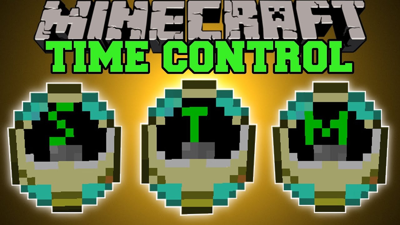 Minecraft Mods, TIME CONTROL MOD (SPEED UP & SLOW DOWN TIME)