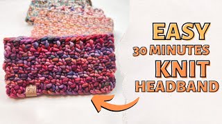 Knit this Headband in only 30 MINUTES! | Full Video Tutorial | CJ Design
