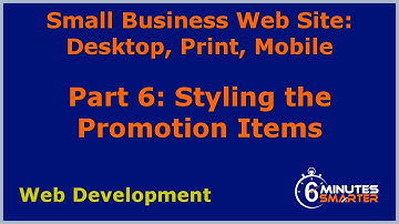 Small Cafe Site: Part 6 - Styling the Promotion Items