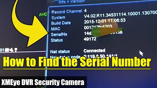 How to Find The Serial Number on the XMEye DVR Security Camera screenshot 3