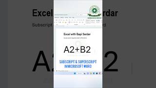 Apply SUBSCRIPT & SUPERSCRIPT in Microsoft Word using simple shortcut keys! ⌨️