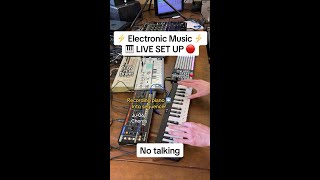 ⚡️ Electronic Music Live Set Up ⚡️🎹 no talking 🤐 #shorts