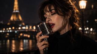 Rainy Paris Nights 🎶 Vintage French Love Songs & Café Ambience | Claire Chanson
