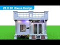 20 by 38 single story house plan, 20*38 makan ke design,20*38 home design