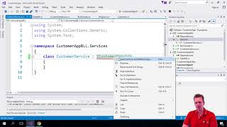 C# Architecture and more with NET Core | S2P13 | New Folder and implementing a Interface in a class