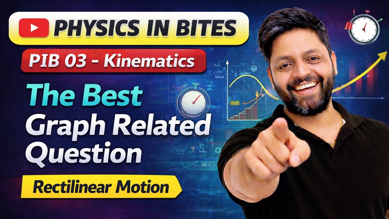 PIB 03 - Kinematics Velocity vs Time Graph Trick (No More Confusion!)