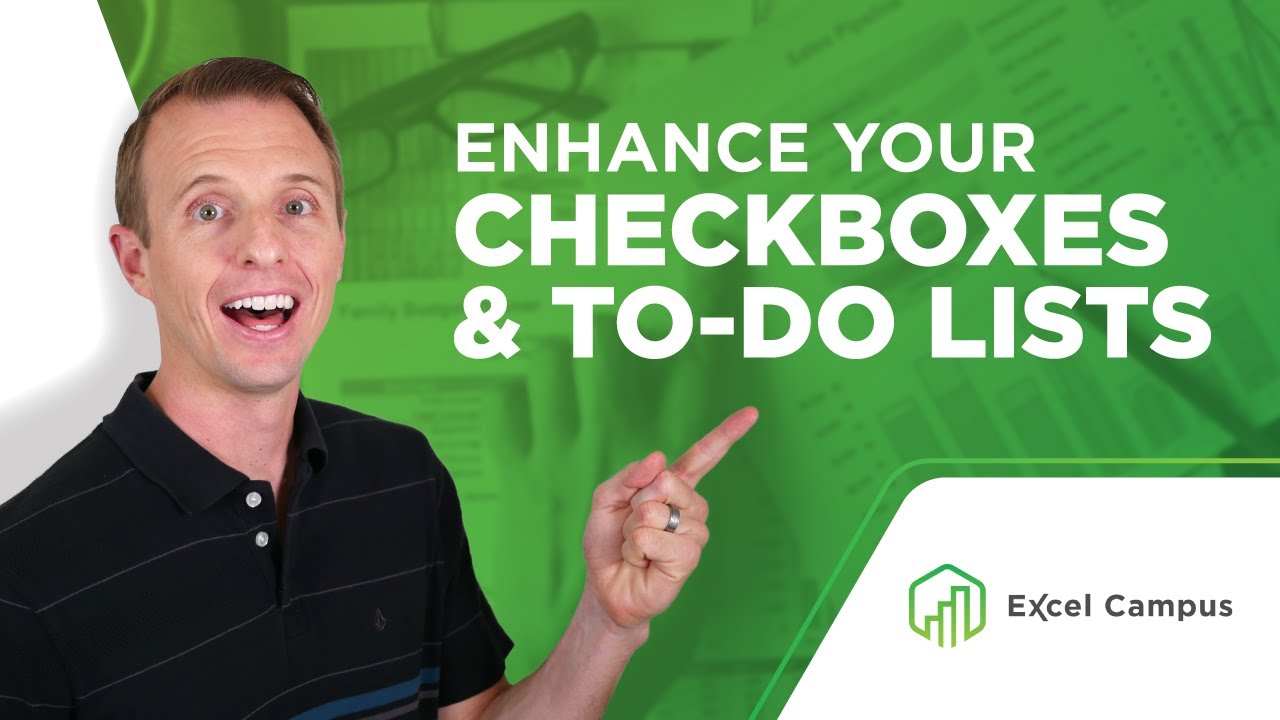 Enhance your Checkboxes & to-do Lists with conditional Formatting in Excel