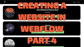CREATING A WEBSITE IN WEBFLOW TIMELAPSE PART 4