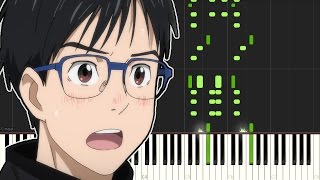 Video thumbnail of "Yuri!!! On Ice Ending - You Only Live Once (Piano Tutorial)"