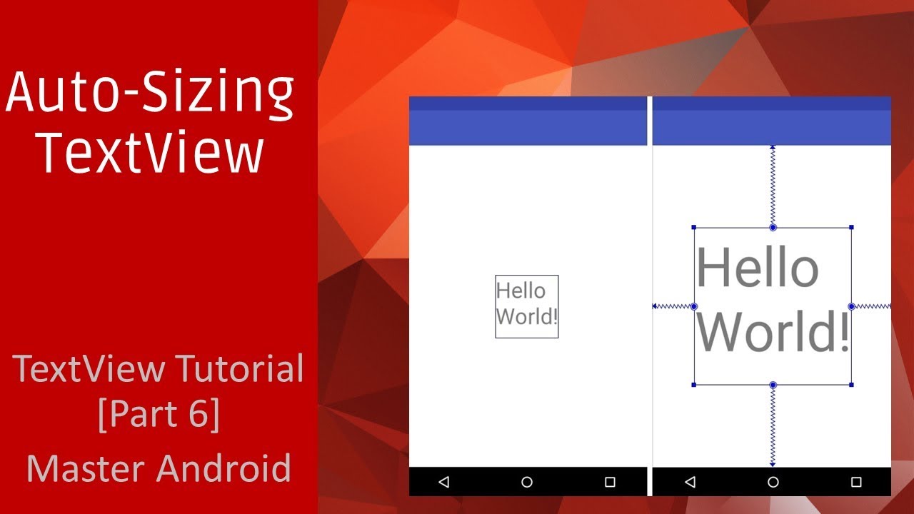 AutoSizing TextView How To Auto Size Textview In Android Studio