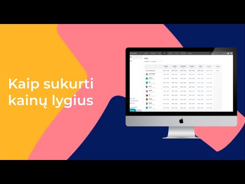 Video: Kaip Sudaryti Kainoraštį