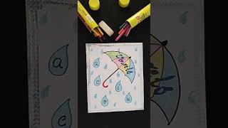 Vowels Chart Idea|Easy Chart Idea|Vowels Assignment Idea#shorts #vowels #chart #assignment #ytshorts