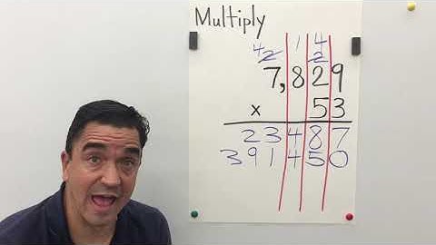 Multiplying 2 digit by 4 digit / My Growing Brain