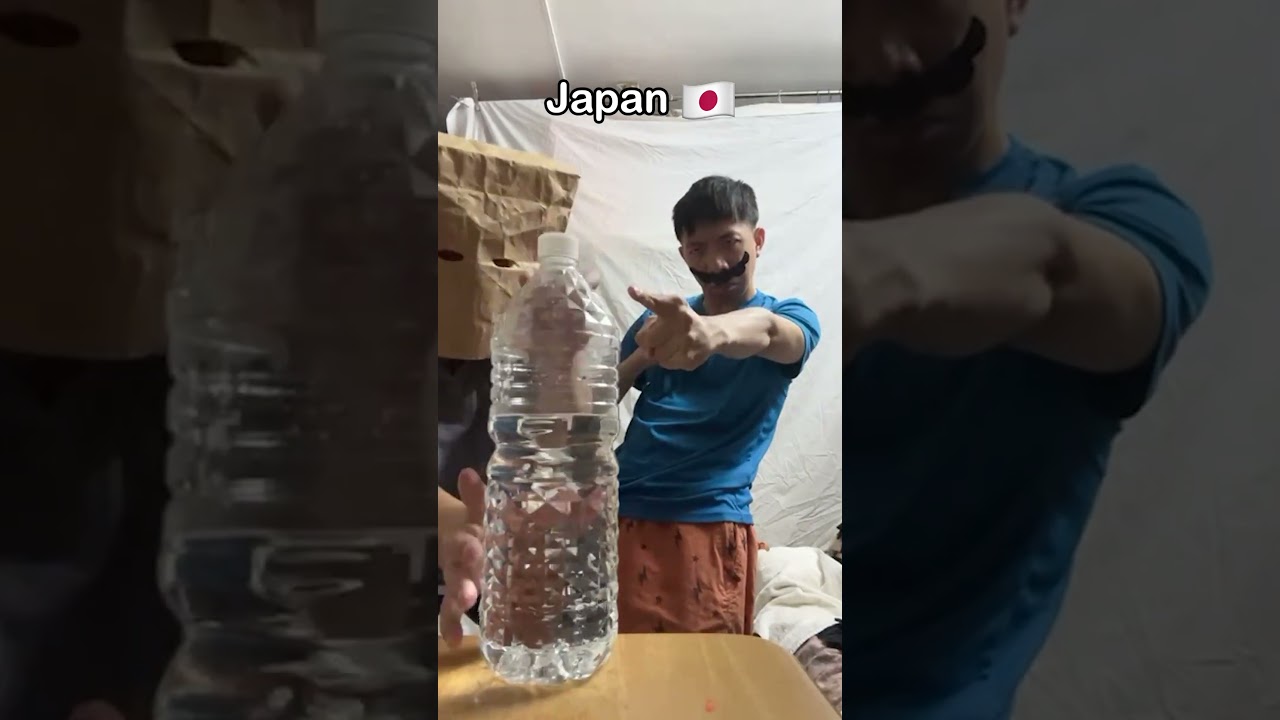 Special way to open water bottle in different countries 