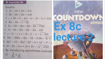 6 Class Math||Ex 8c|Vinculum bar Questions||Countdown Math Class 6