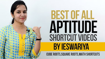Math Shortcut Videos - Best of Aptitude Made Easy Videos By Ieshwariya | Cube Roots, Square Roots