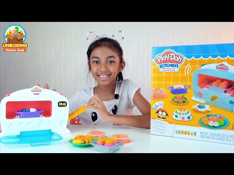 Unboxing Mainan Anak Play Doh Kitchen Set Magical Oven