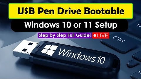 Windows 10 or 11 Setup From USB Pen Drive - Easy Step by Step Full Guide!