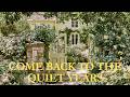 Sun-Washed English Country Cottage With French Garden Influence | Buttermilk Ivory &amp; Olive Green