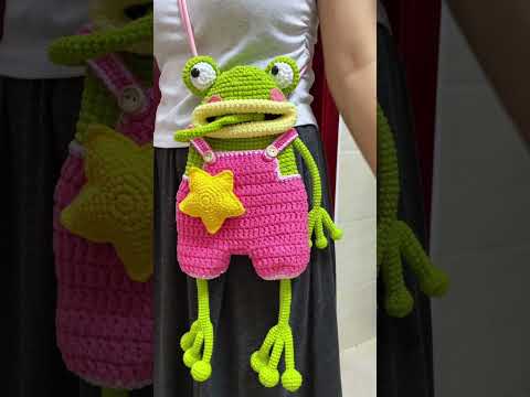 😻 Frog Bag Crochet – The Cutest Crochet Project Ever 🫶