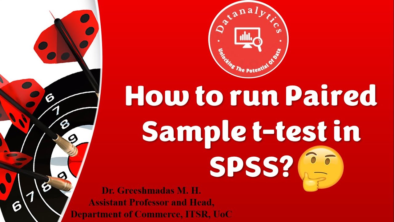 How to run Paired Sample t-test in SPSS | Data Analysis | Paired Sample t-test | Datanalytics | SPSS