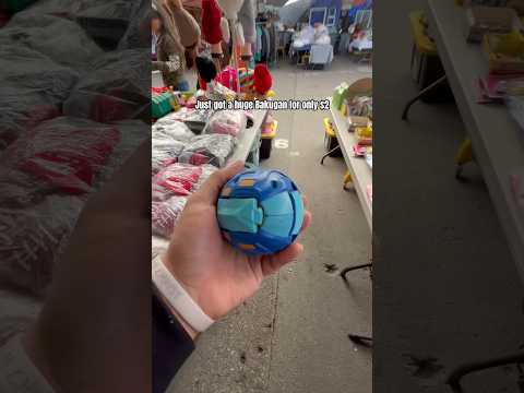 SHE ONLY WANTED $2 FOR THIS BAKUGAN!! #shorts #bakugan #finds #swapmeet