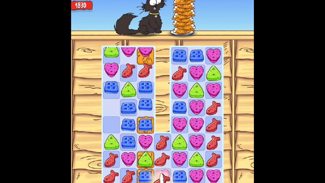 Simons Cat - Crunch Time - Level 7 - No Boosters (by match3news.com)