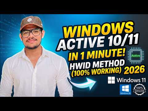 Windows 10 & 11 Lifetime Permanent Activation (No Software/KMS) 2026 Guide