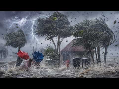 Heavy Rainstorm & Powerful Wind for Deep Sleep: Village ASMR 🌪️😱⛈️😴