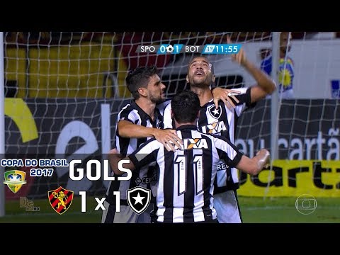 Gols - Sport 1 x 1 Botafogo - Copa do Brasil 2017 - Globo HD 60 fps