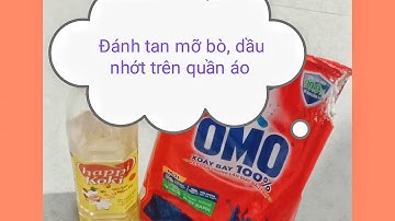 Mẹo hay tẩy sạch vết bẩn cứng đầu trên quần áo ❤️Phik 47 Tv #