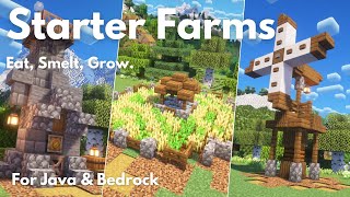 3 STARTER FARMS | Minecraft tutorial | Java & Bedrock 26.2