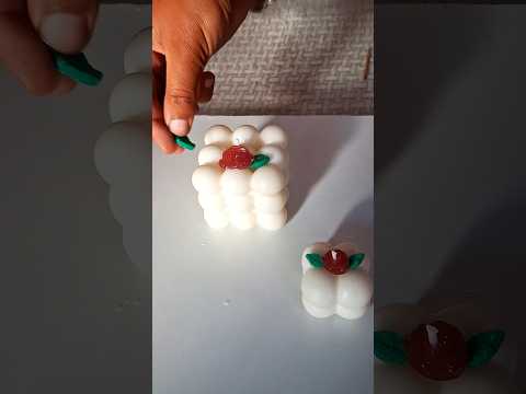 Bubble Rose Candle #business #satisfying #diy