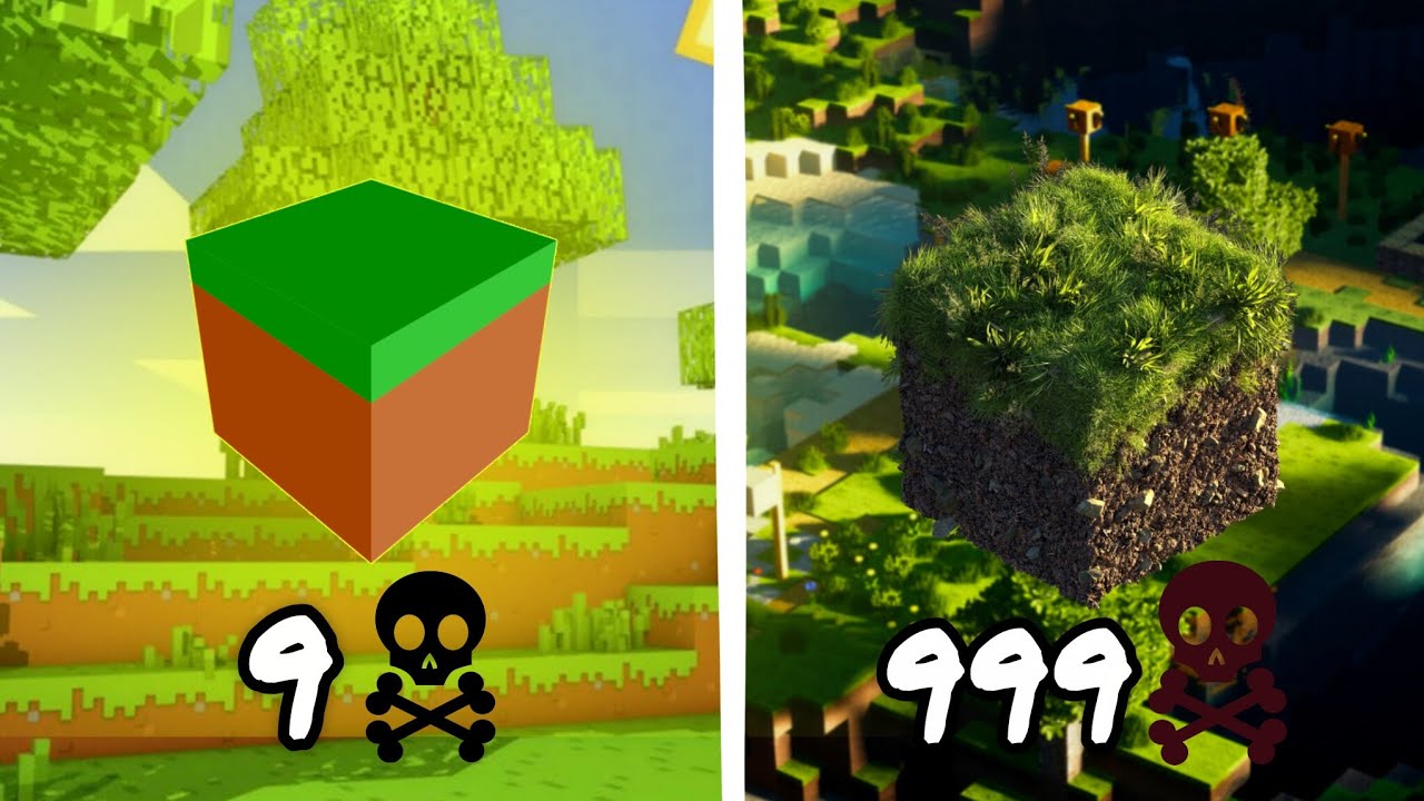 Minecraft lekin death = realism