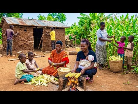Garden to Table Fresh Harvest African Breakfast & Traditional Kitchen Construction Progress