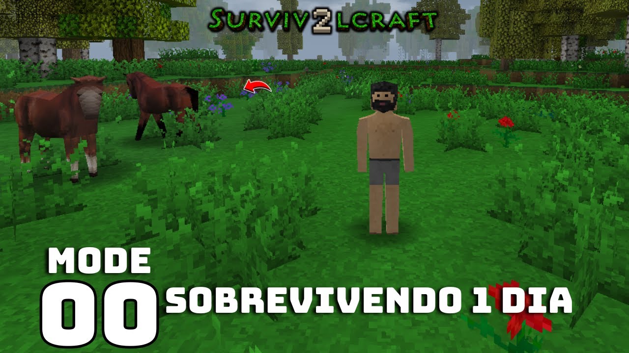 🐎 Primeiro Dia no Survival: Já Achei Cavalos!