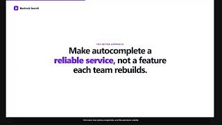 Bedrock Search — Fast, Adaptive Autocomplete with Hot/Cold Indexing | Hackathon Demo