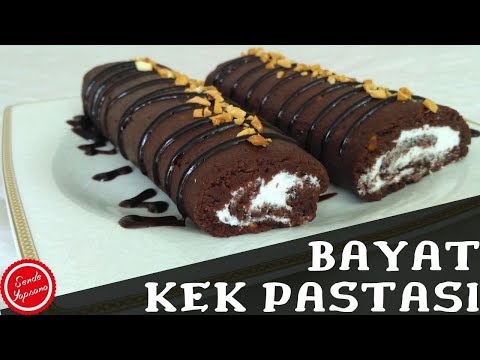 Bayat Kekten Rulo Pasta Yapımı-Pişmeyen Pasta Tarifi