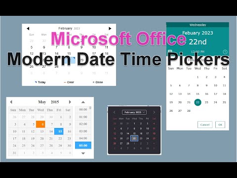 Office - Modern Date Time Pickers