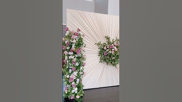 DIY- pleated Fabric Backdrop #wedding