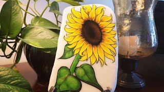 Santorini Sunflower stone🌻