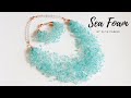 Sea foam jewellery by katie parker  multistrand crochet jewellery  jewellery maker