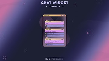 CUTE COMPUTER TWITCH CHAT WIDGET W/STREAMELEMENTS