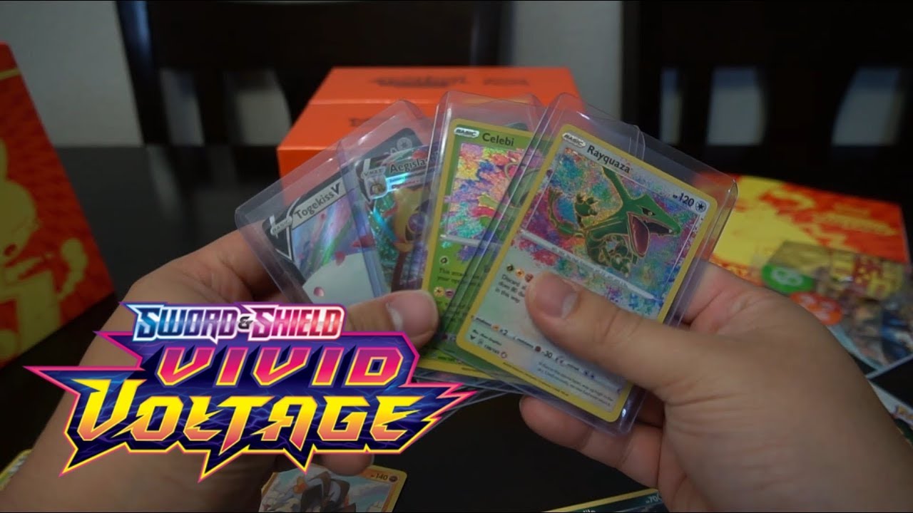 Vivid Voltage ETB Opening Rayquaza & Celebi Amazing Rare Hits! YouTube