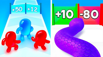 Join Blob Clash 3D VS Snake Run Race - SpeedRun Gameplay Walkthrough (Android,iOS) NEW UPDATE Ep 1