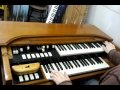 Hammond M3 organ with foldback and left hand bass demonstration (organ solo)