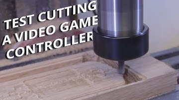 Video Game Controller Test Cut on Desktop CNC Lathe