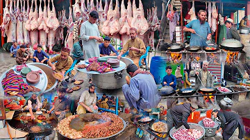 Breakfast in Afghanistan | Traditional street food | Liver fry | Rush Dumpukht