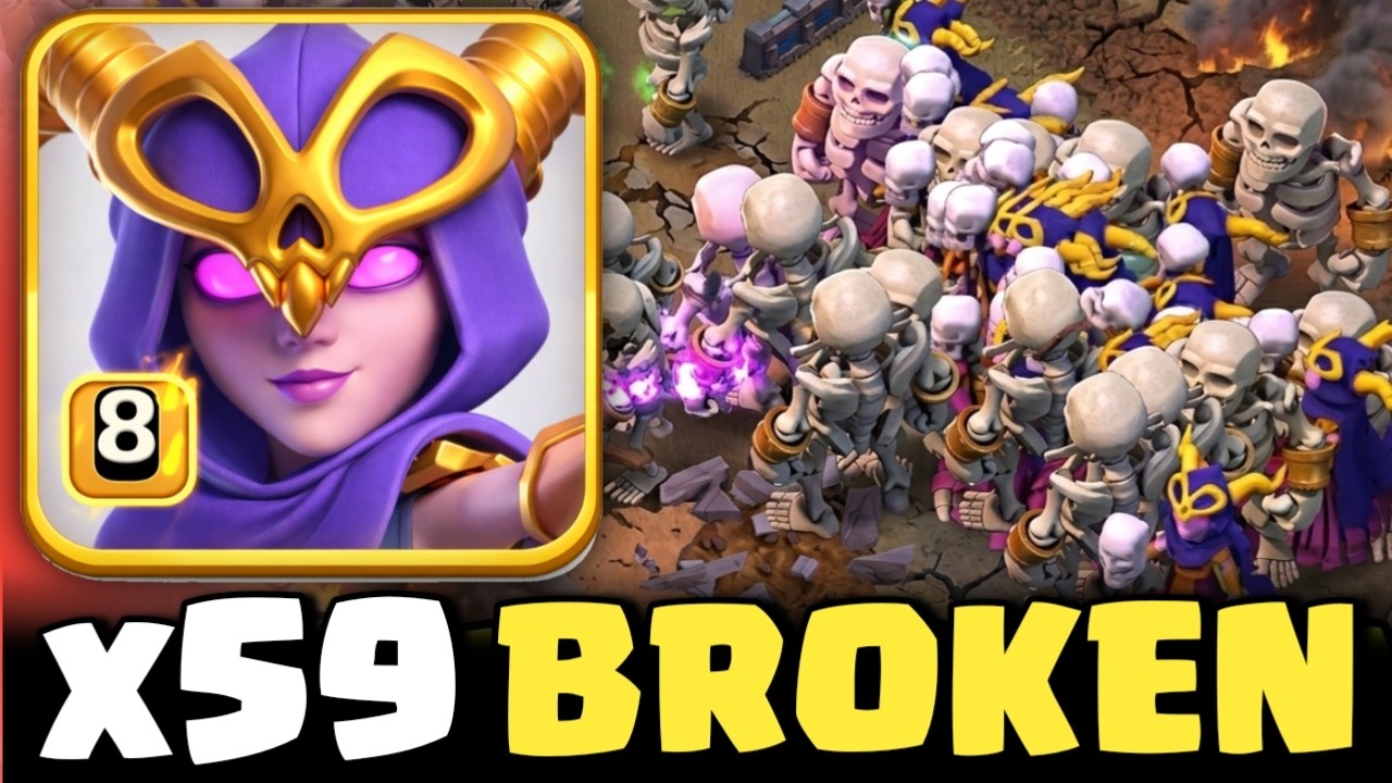 59 Super Witches? This TH18 Attack Shouldn't Exist Clash of Clans
