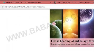 Making Slider Part 2 jQuery Class 29 in urdu and Hindi